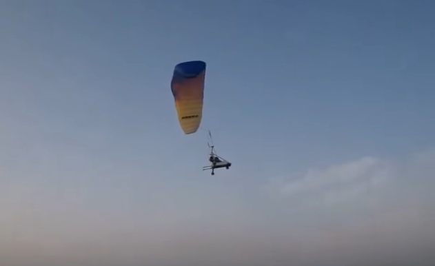 UAV paraglider trials